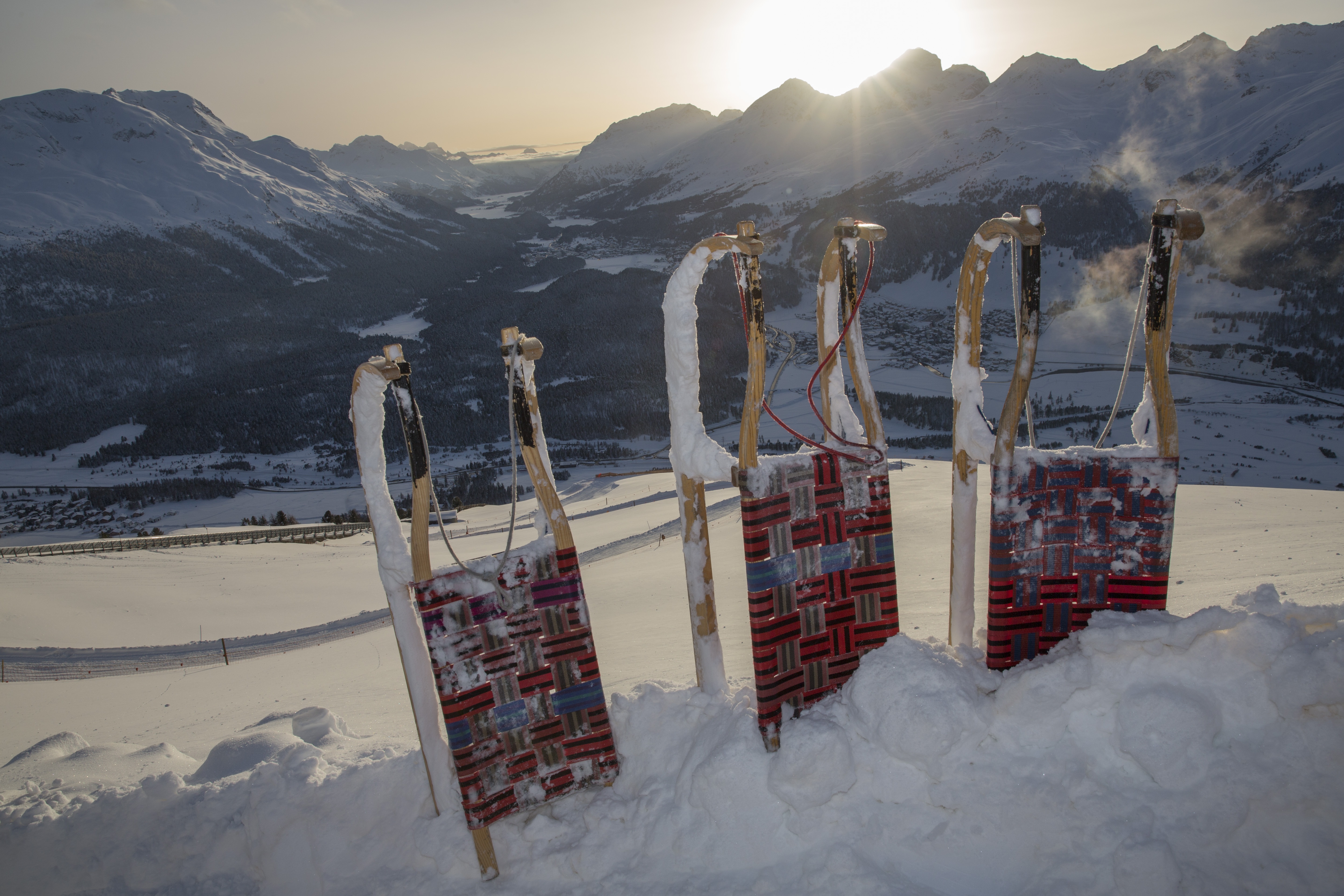 Schlitteln Muottas Muragl, © Engadin St. Moritz Mountains AG, Christof Sonderegger