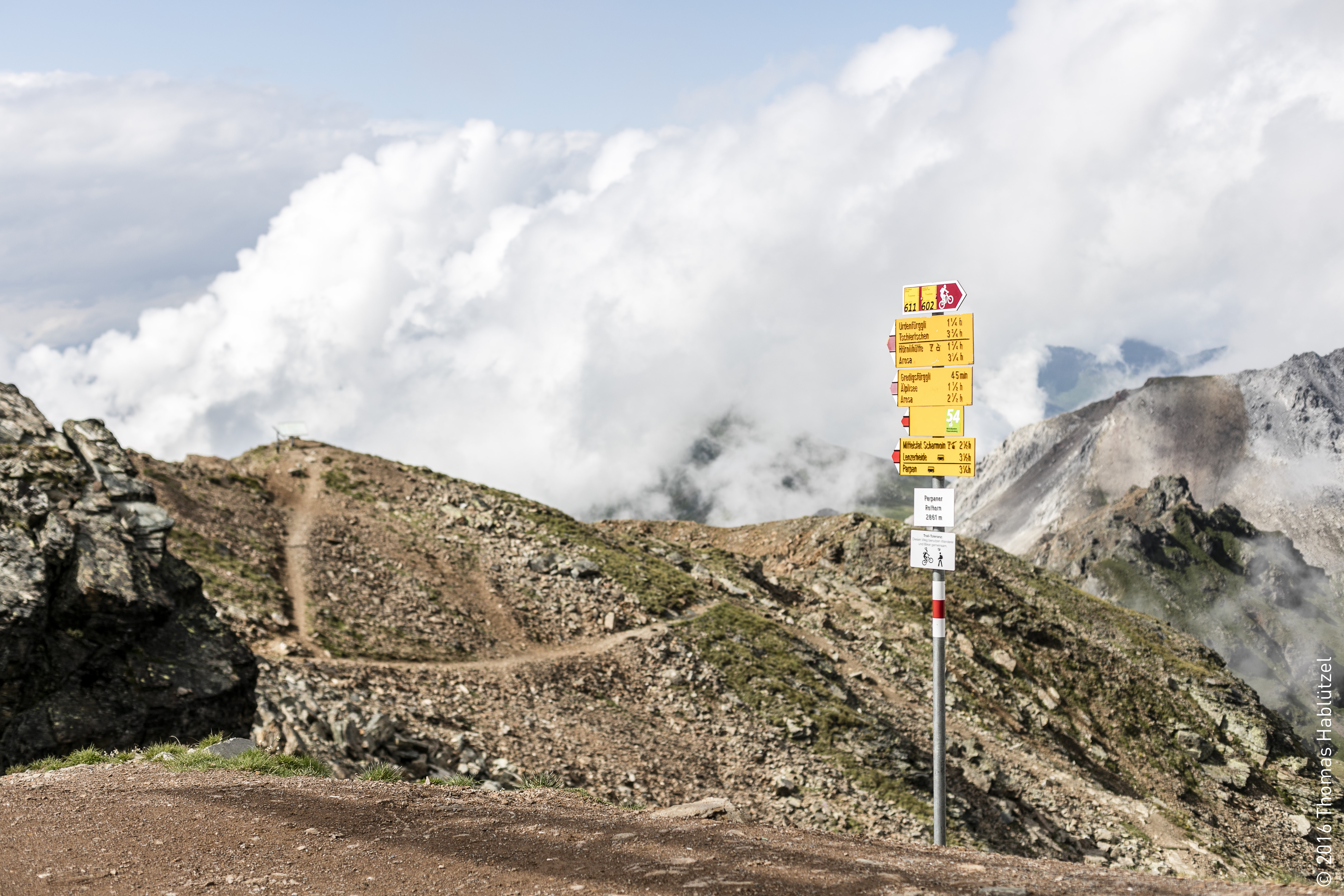 Signalisation, © Bergbahnen Graubünden, Thomas Hablützel