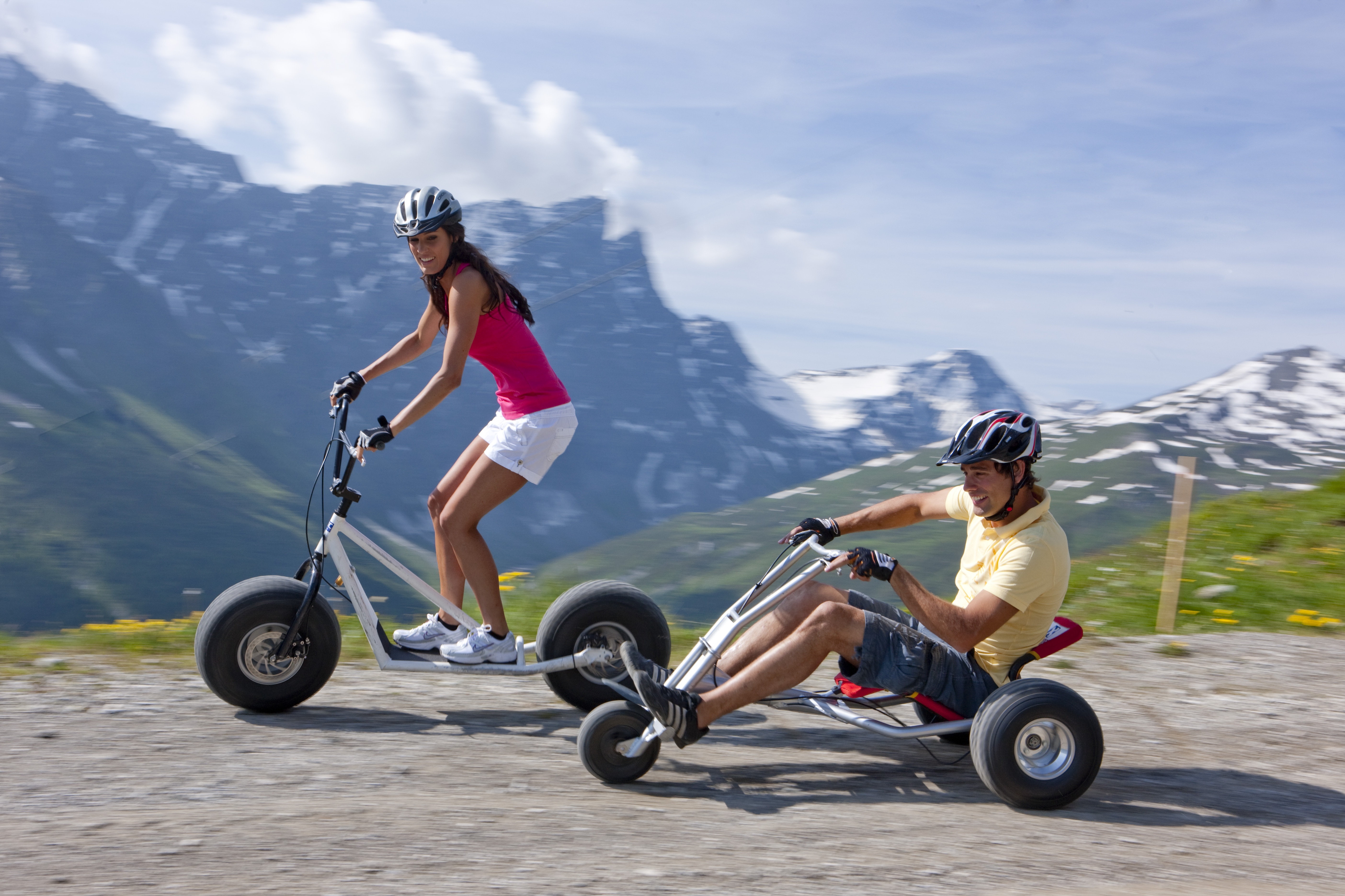 Monstertrottinett & Mountaincart, © Savognin Bergbahnen AG